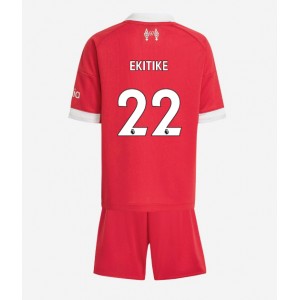 Fotbalové Dres Liverpool Hugo Ekitike #22 Dětské Domácí Oblečení 2025-26 Krátký Rukáv (+ trenýrky)